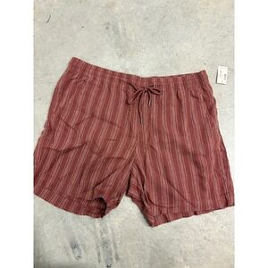 Aeropostale Women's Striped All Day Jogger Shorts,‎ Above The Knee, Size Large